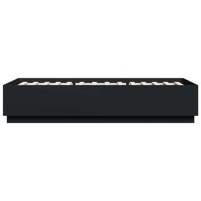 Bed Frame without Mattress Black 100x200 cm