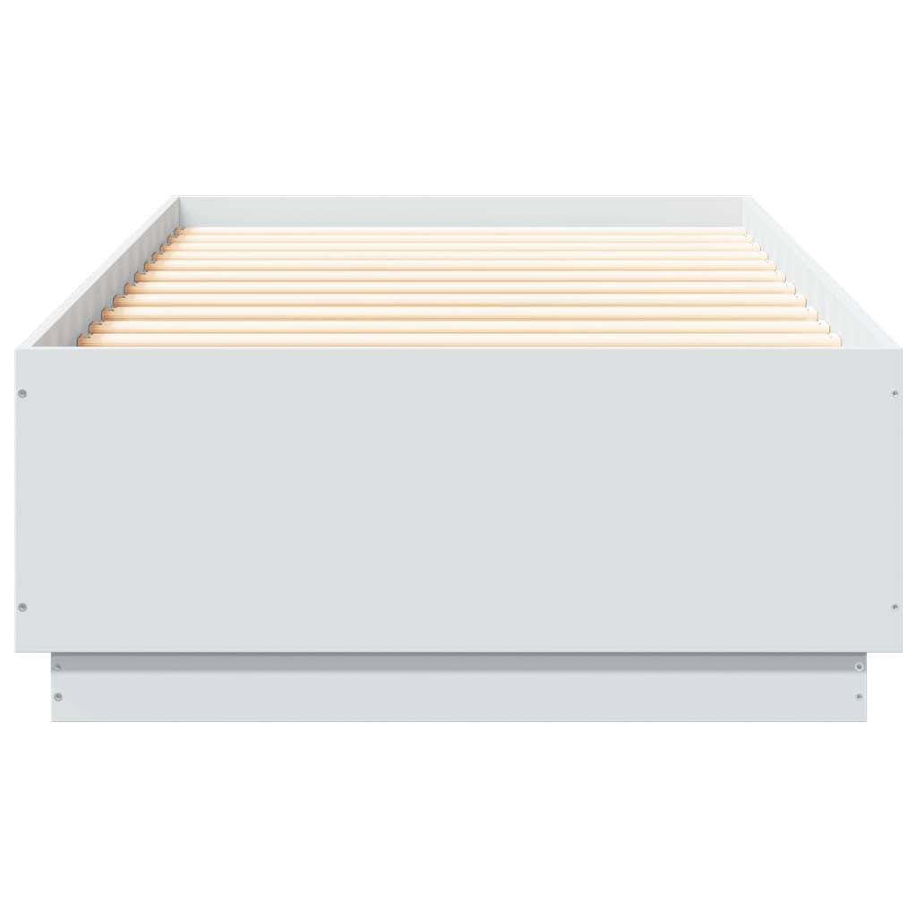 Bed Frame without Mattress White 90x200 cm