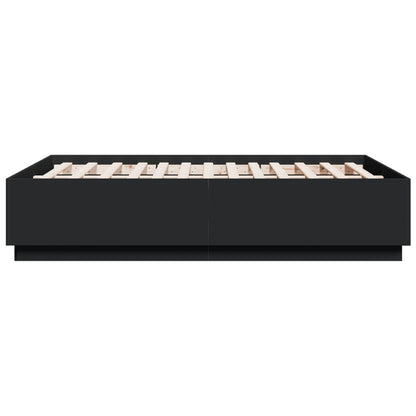 Bed Frame without Mattress Black 120x190 cm Small Double
