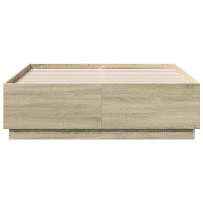 Bed Frame without Mattress Sonoma Oak 120x190 cm Small Double