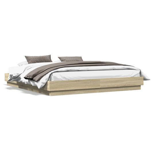 Bed Frame | Sonoma Oak | Engineered wood, Plywood | Double |  Durable