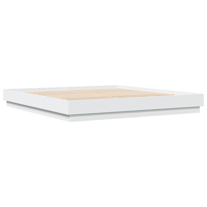Bed Frame | White | Engineered Wood | Super King | Durable | Bed Frame
