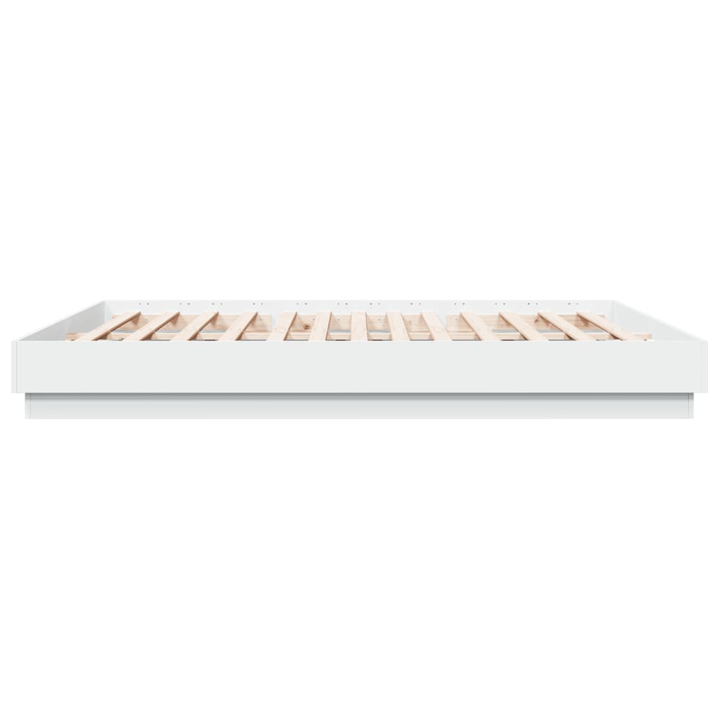 Bed Frame | White | Engineered Wood | Super King | Durable | Bed Frame
