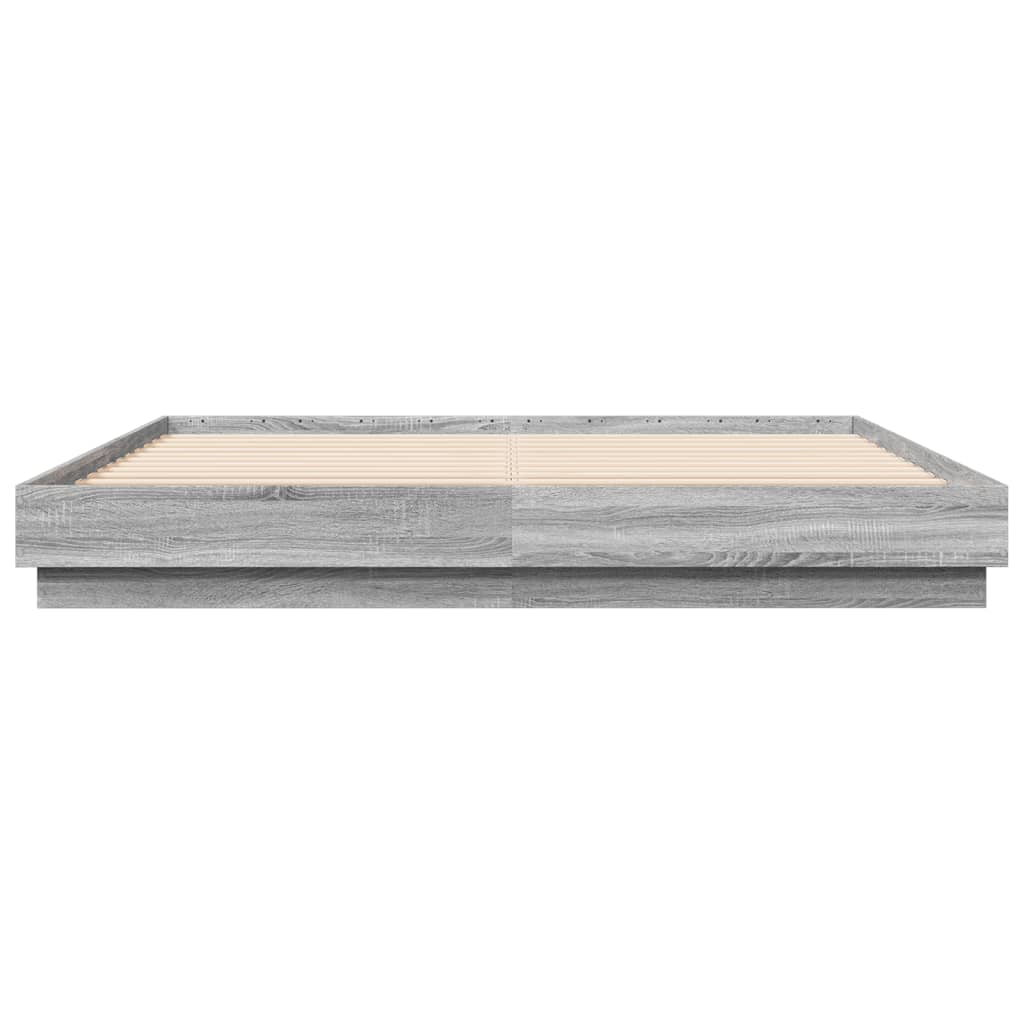 Bed Frame | Grey Sonoma | Engineered Wood, Plywood | Super King | Durable