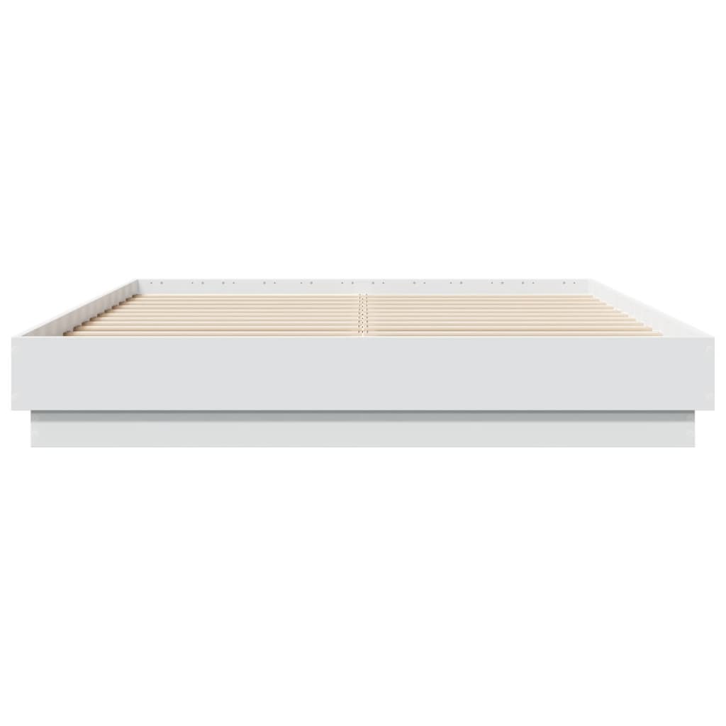 Bed Frame | White | Engineered wood | Double | Durable | Bed Frame
