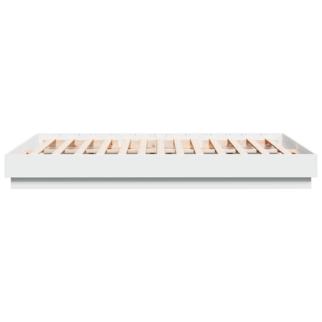 Bed Frame | White | Engineered wood | Double | Durable | Bed Frame