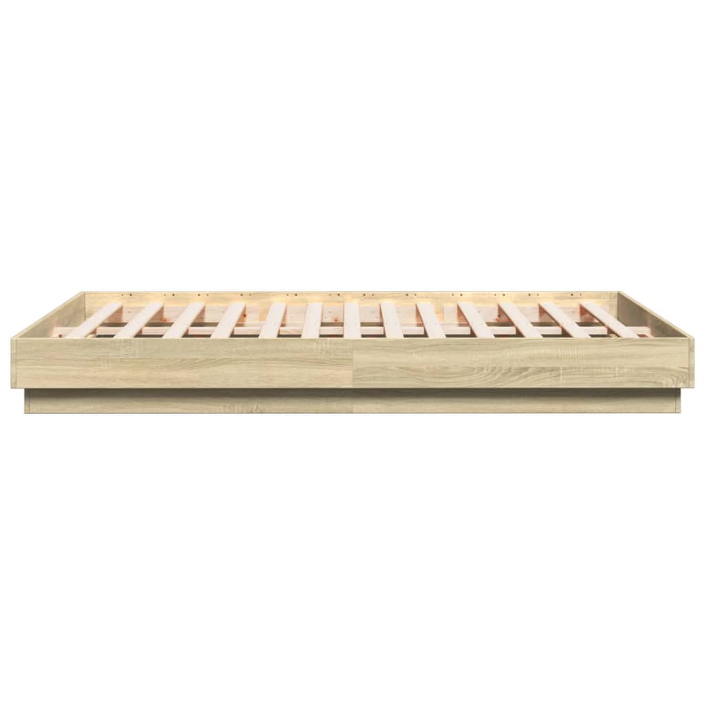 Bed Frame | Sonoma oak | Engineered wood | 120x200 cm | Durable