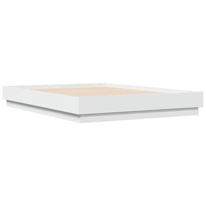 Bed Frame | White | Engineered Wood, Plywood | Double | Sturdy