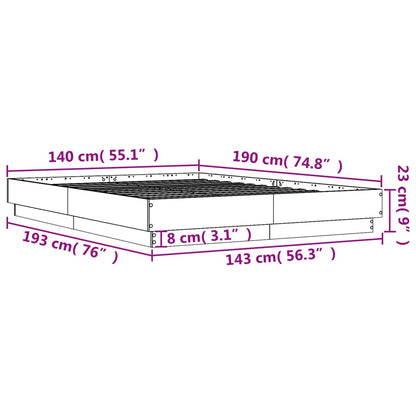Bed Frame | White | Engineered Wood, Plywood | Double | Sturdy