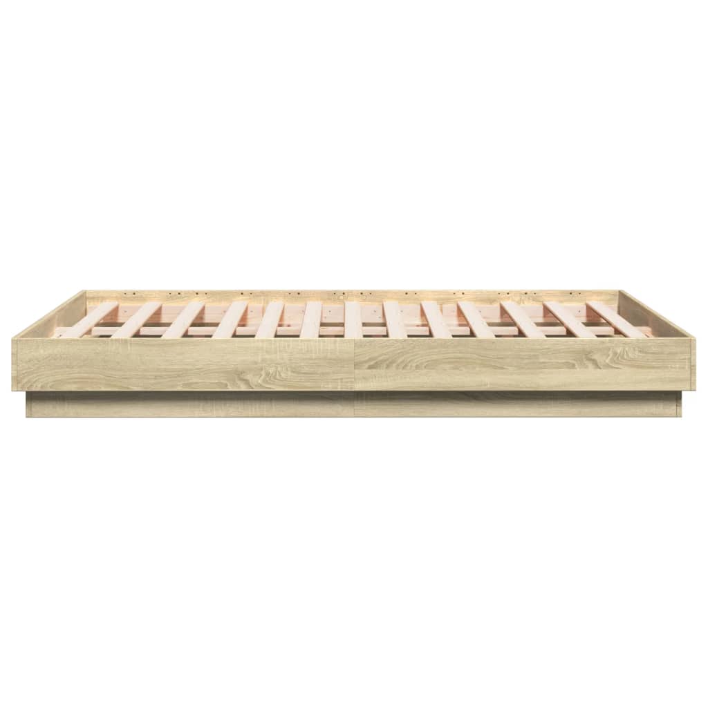 Bed Frame | Sonoma oak | Engineered wood | Double |  Durable  | Bed Frame