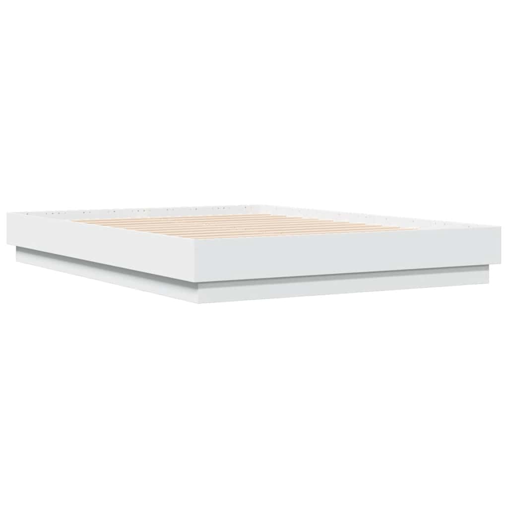 Bed Frame without Mattress White 120x190 cm Small Double