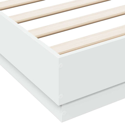 Bed Frame without Mattress White 120x190 cm Small Double
