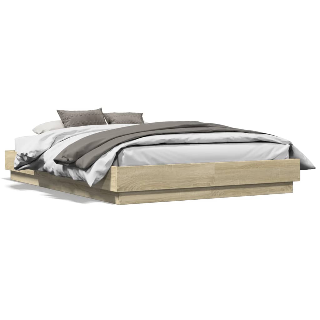 Bed Frame | Sonoma Oak | Engineered wood, Plywood | Small Double