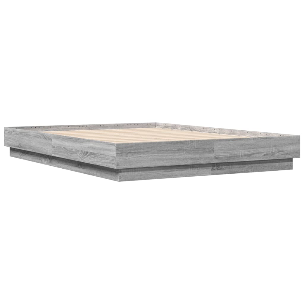 Bed Frame | Grey Sonoma | Engineered wood, Plywood | Small Double