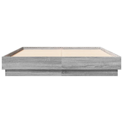 Bed Frame | Grey Sonoma | Engineered wood, Plywood | Small Double