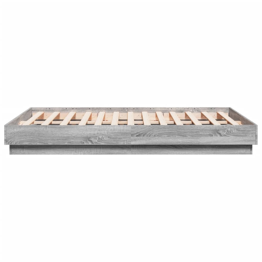 Bed Frame | Grey Sonoma | Engineered wood, Plywood | Small Double
