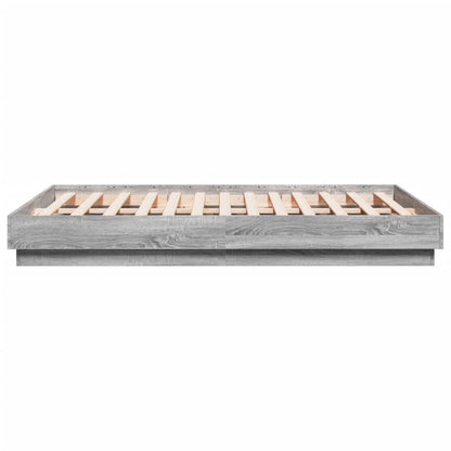 Bed Frame | Grey Sonoma | Engineered wood, Plywood | Small Double