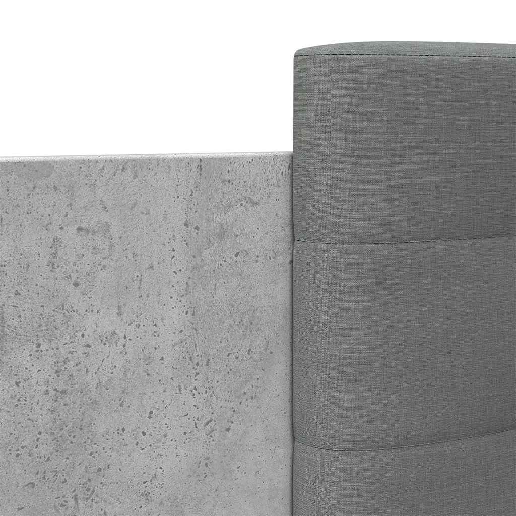 Bed Frame without Mattress Concrete Grey 90x200 cm