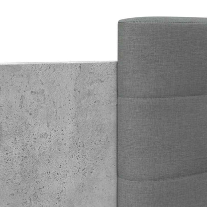 Bed Frame without Mattress Concrete Grey 90x200 cm