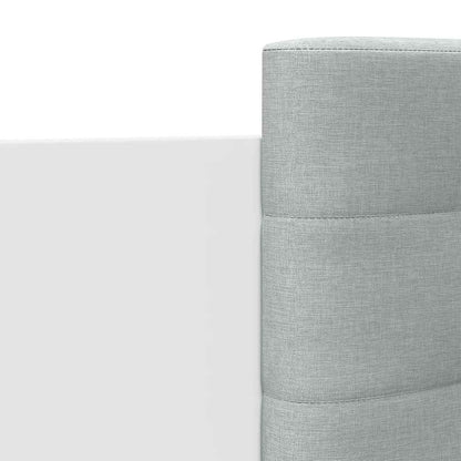 Bed Frame with LED without Mattress White 200x200 cm