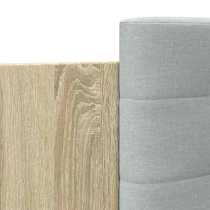 Bed Frame with LED without Mattress Sonoma Oak 180x200 cm Super King