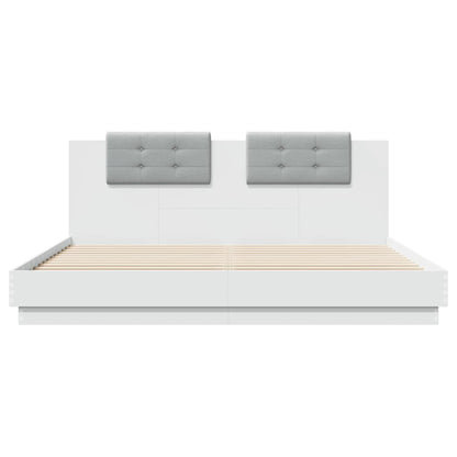 Bed Frame | White | Engineered wood, Plywood | Double | Bed Frame