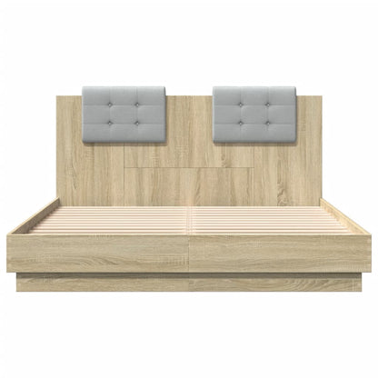 Bed Frame | Sonoma Oak | Engineered wood, Plywood | Double | Bed Frame