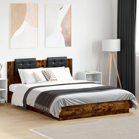 Bed Frame | Smoked oak | Engineered wood, Plywood