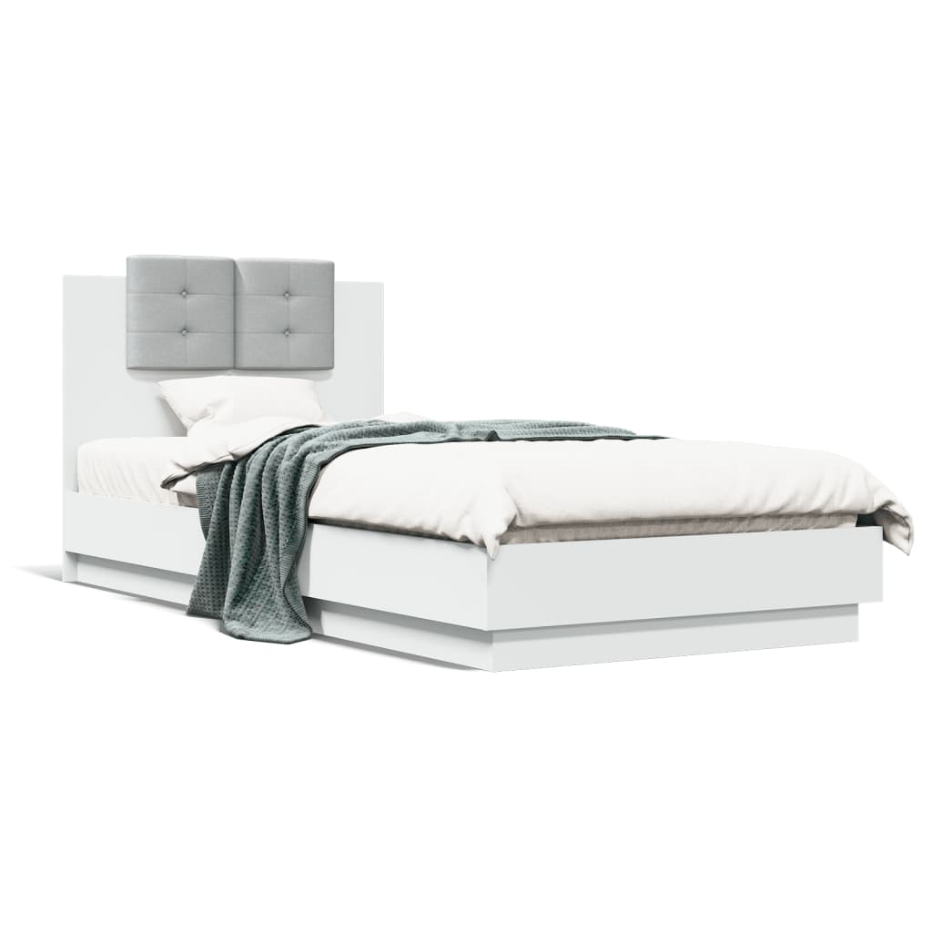 Bed Frame | White | Engineered wood, Plywood | Single Bed