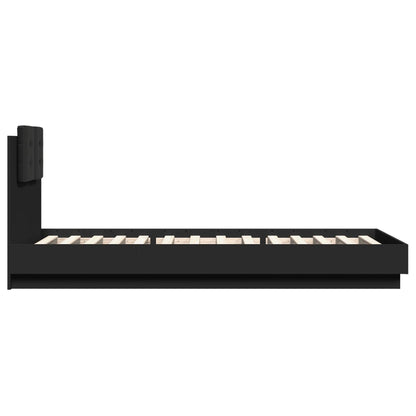 Bed Frame | Black | Engineered wood, Plywood | 100x200 cm | Bed Frame