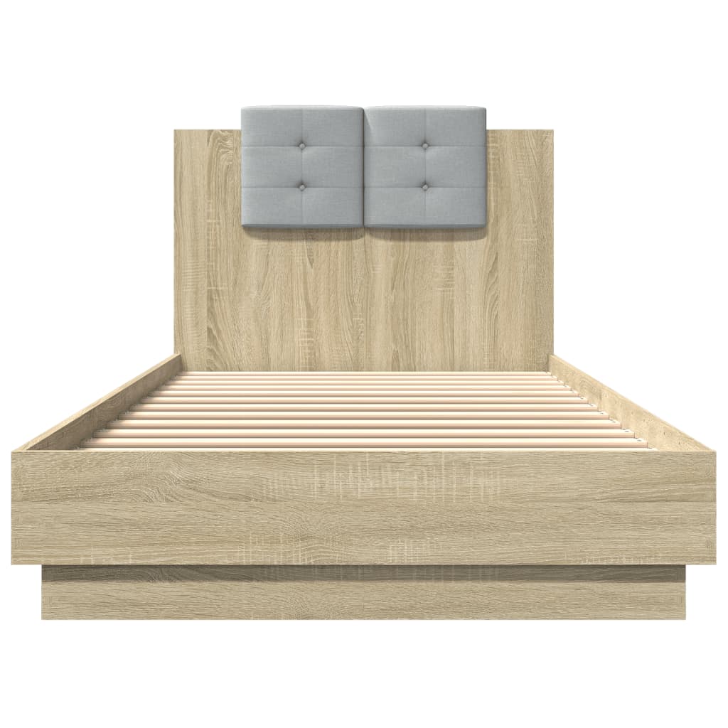 Bed Frame | Sonoma Oak | Engineered wood, Plywood | Single | Bed Frame