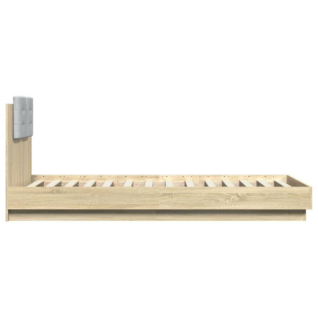 Bed Frame | Sonoma Oak | Engineered wood, Plywood | Single | Bed Frame