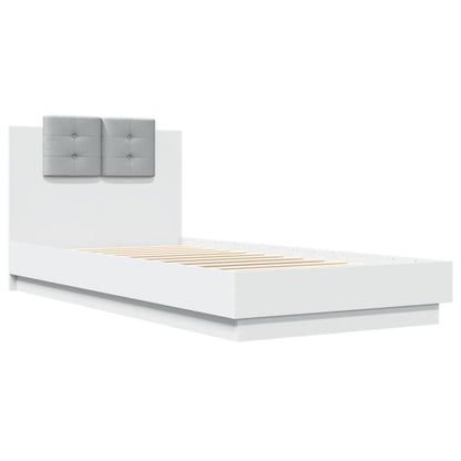 Bed Frame | White | Engineered wood and plywood | Single | Bed Frame
