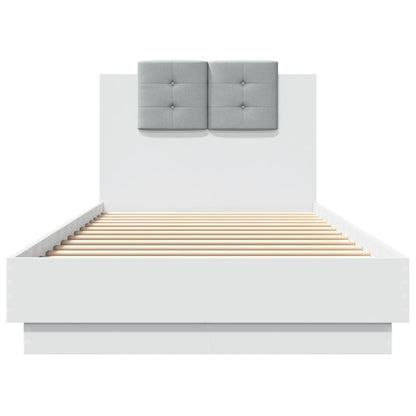 Bed Frame | White | Engineered wood and plywood | Single | Bed Frame