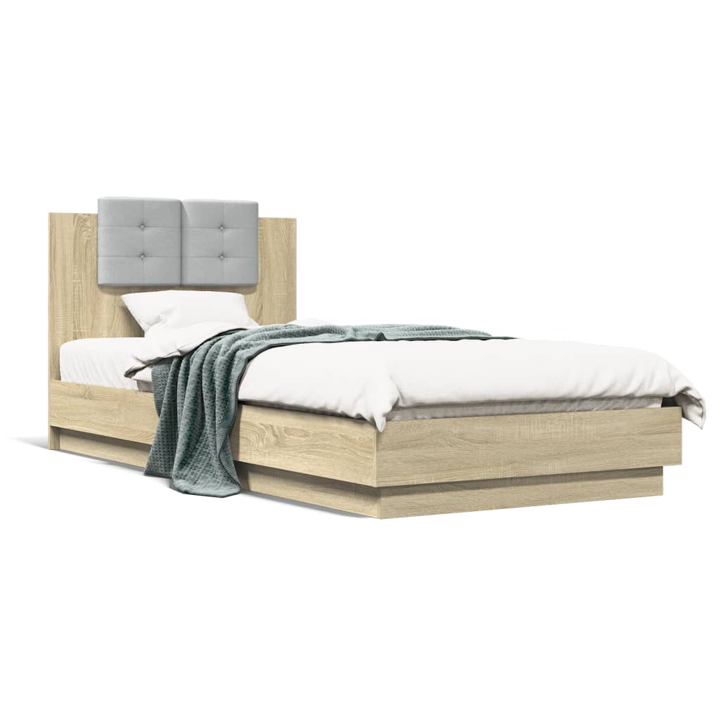 Bed Frame | Sonoma Oak | Engineered Wood | Single | Single Bed Frame