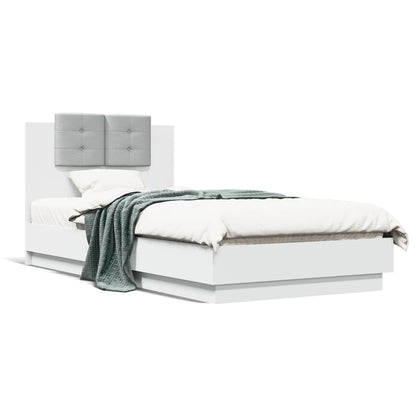 Bed Frame | White | Engineered wood | Single | Bed Frame | Rectangular
