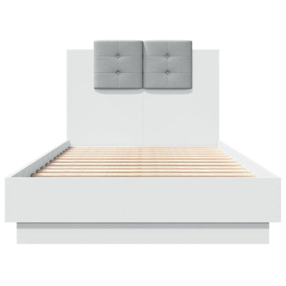 Bed Frame | White | Engineered wood | Single | Bed Frame | Rectangular
