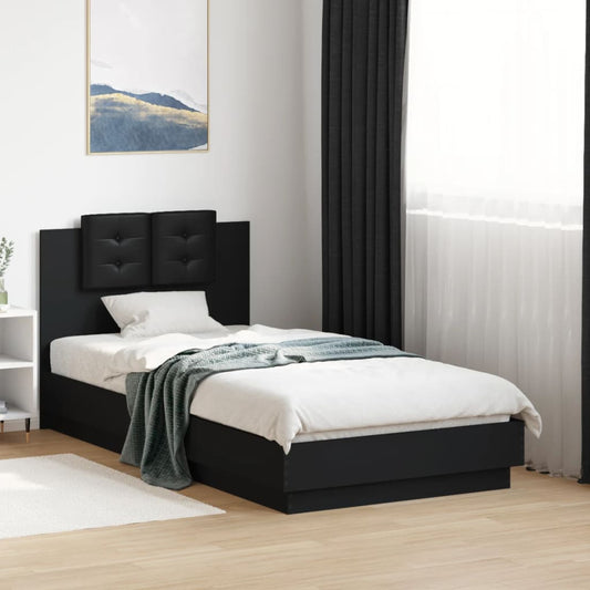Bed Frame | Black | Engineered wood | Small Single | Bed Frame