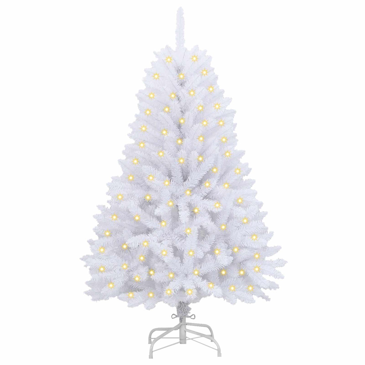 Artificial Christmas Tree White 120 cm PVC and Metal