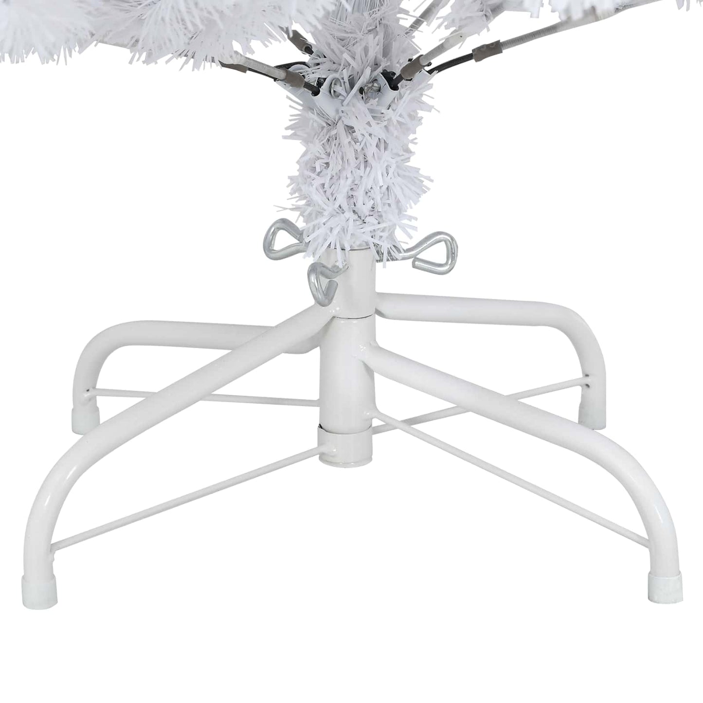 Artificial Christmas Tree White 150 cm PVC and Metal