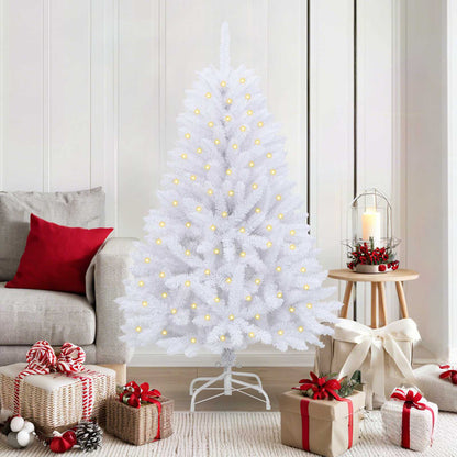Artificial Christmas Tree White 150 cm PVC and Metal