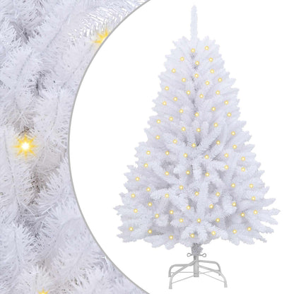 Artificial Christmas Tree White 150 cm PVC and Metal