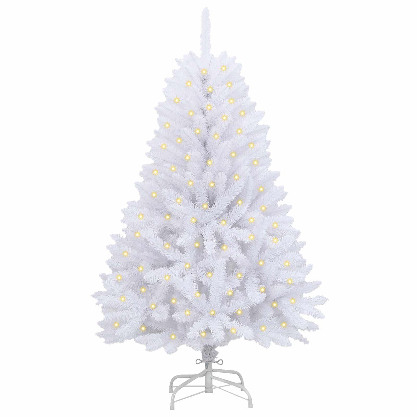 Artificial Christmas Tree White 150 cm PVC and Metal