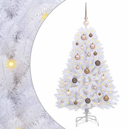 Artificial Christmas Tree White 68 x 68 x 120 cm PVC and Metal