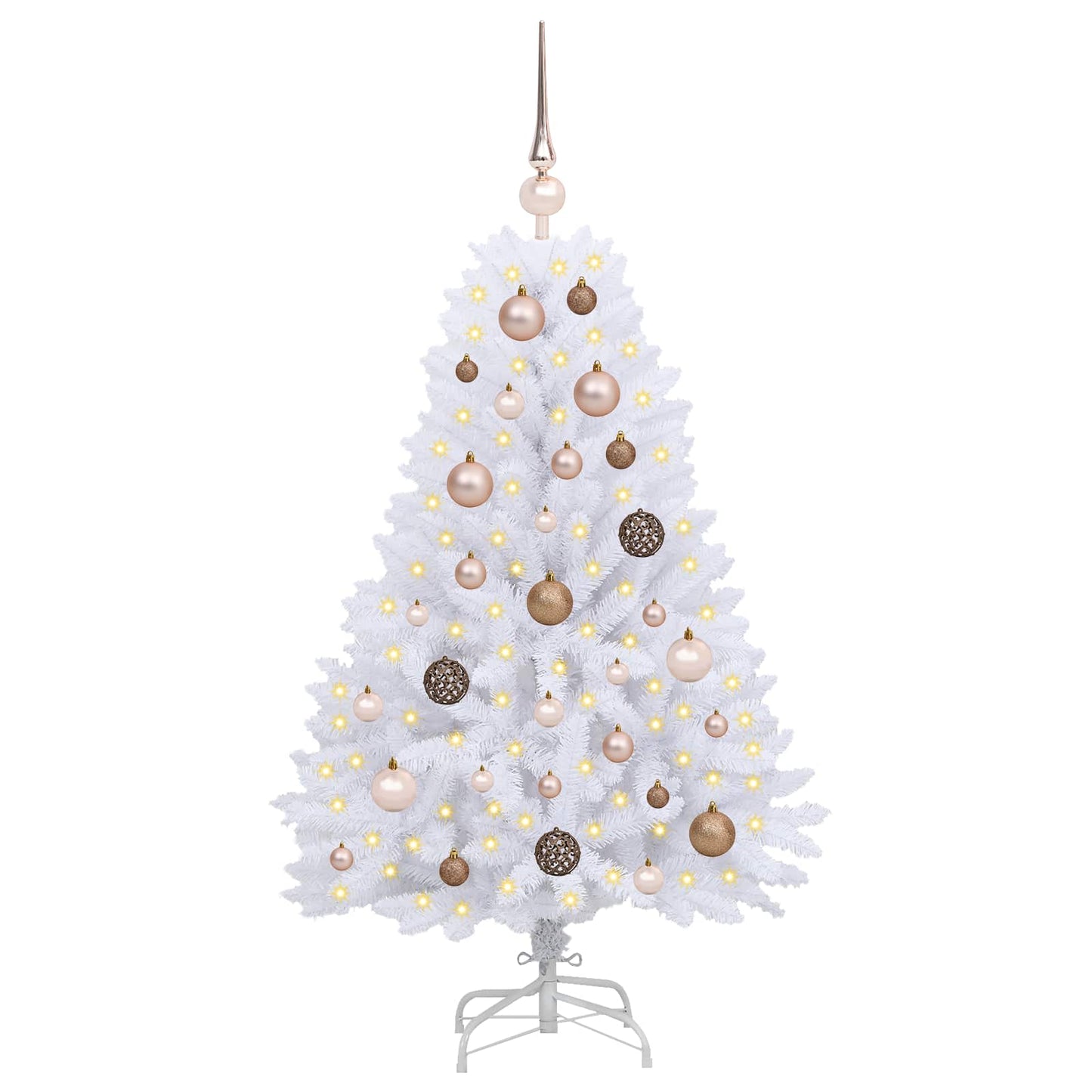 Artificial Christmas Tree White 68 x 68 x 120 cm PVC and Metal