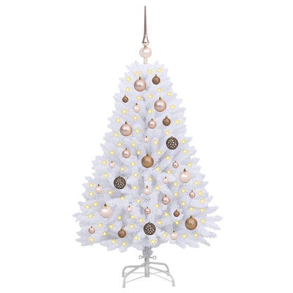 Artificial Christmas Tree White 68 x 68 x 120 cm PVC and Metal