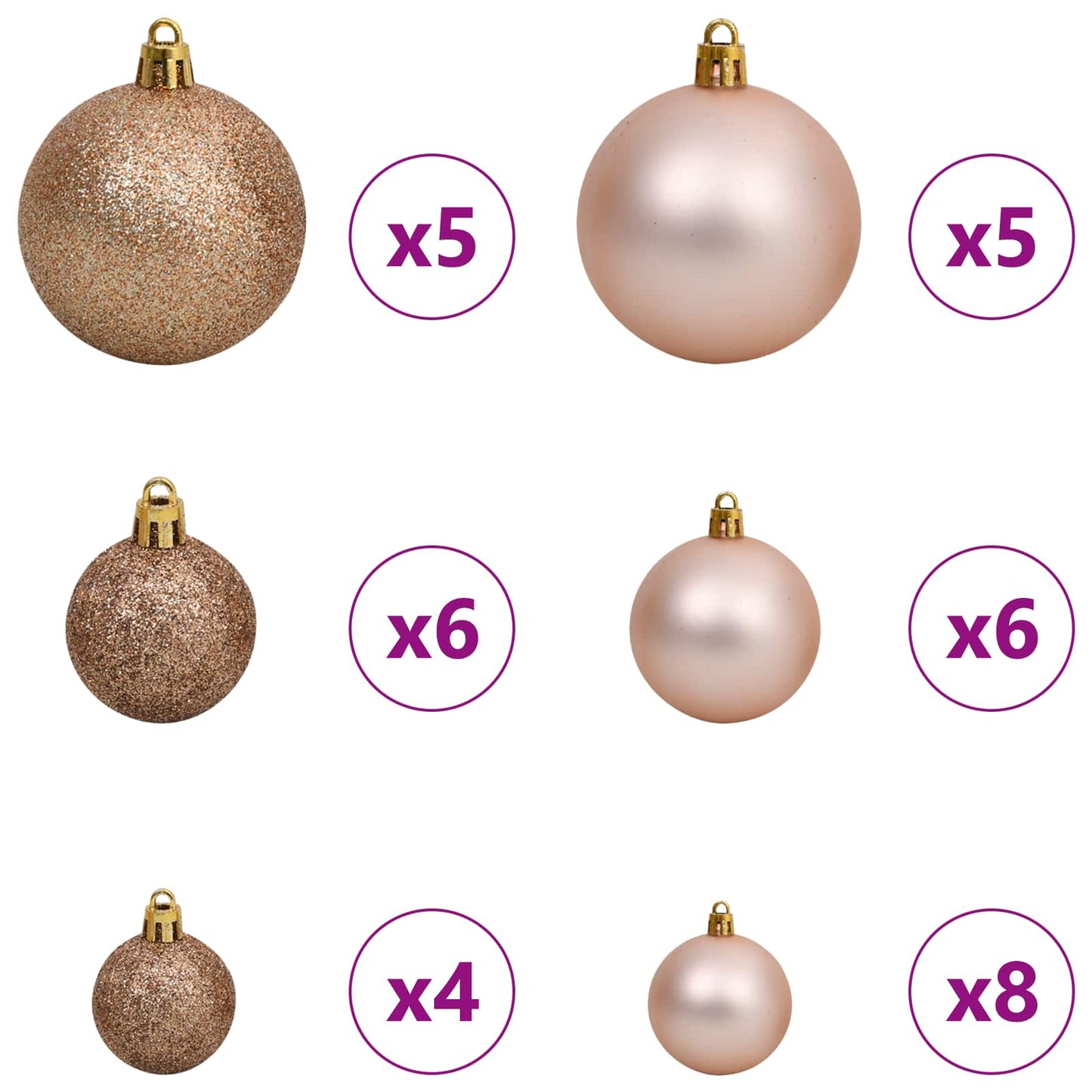 Artificial Christmas Tree White 68 x 68 x 120 cm PVC and Metal