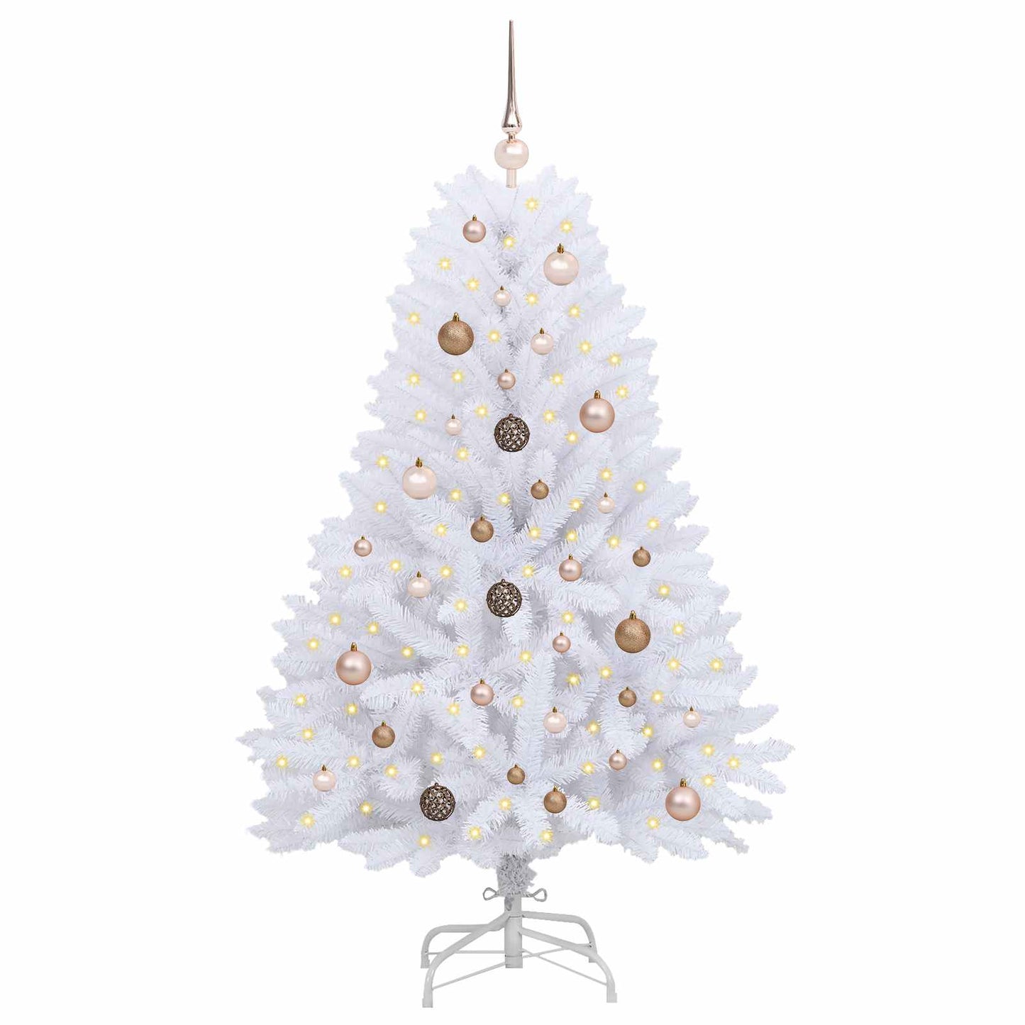Artificial Christmas Tree White 80 x 80 x 150 cm PVC and Metal