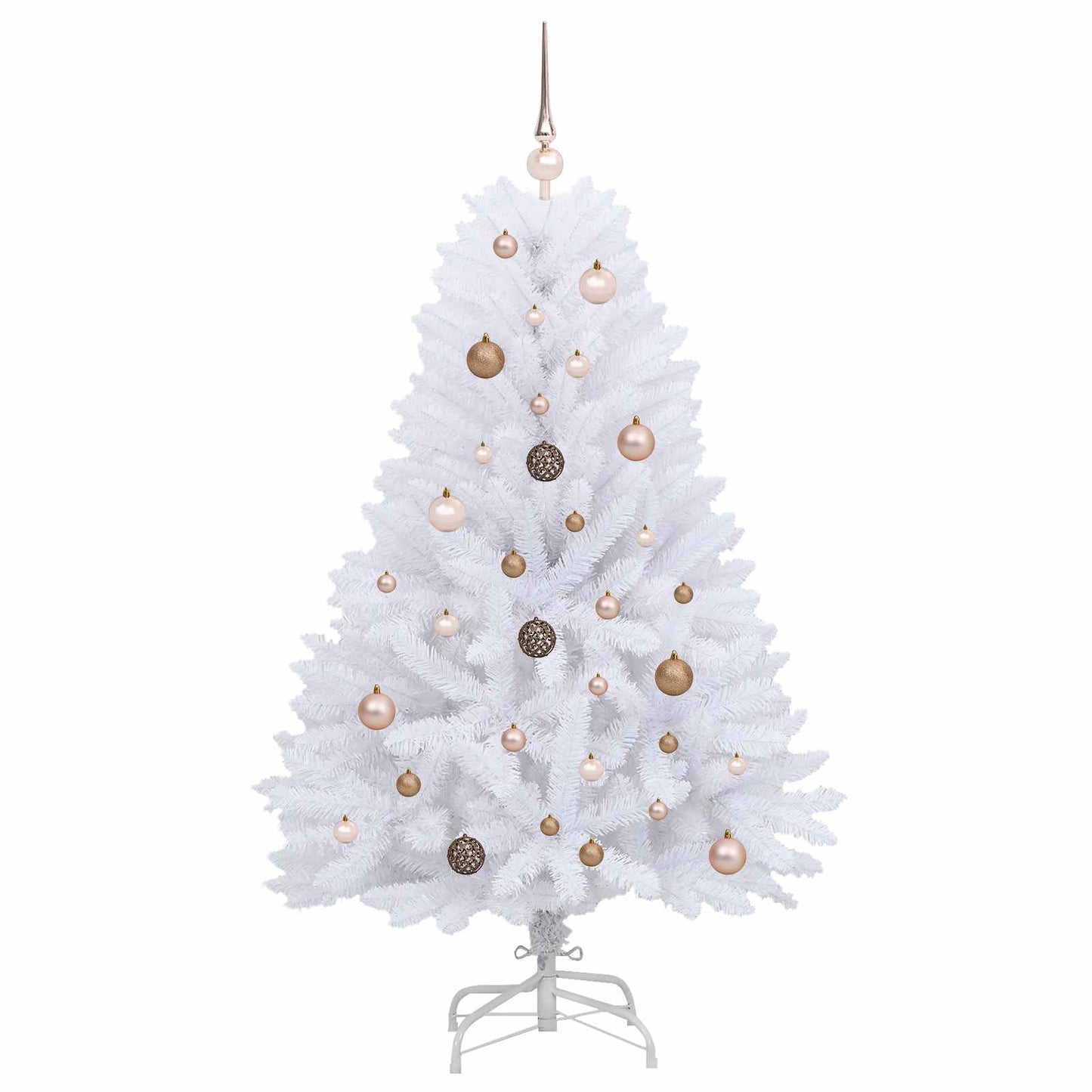 Artificial Christmas Tree White 80 x 80 x 150 cm PVC and Metal