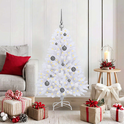 Artificial Christmas Tree 120 cm PVC and Steel White